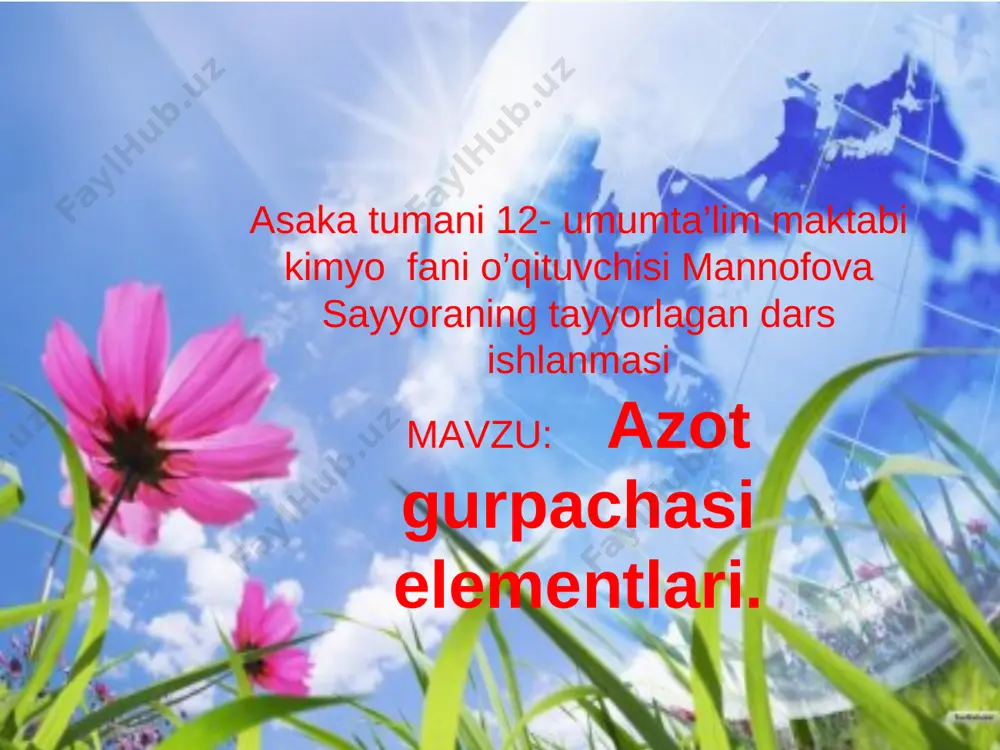 azot gurpachasi — PPT