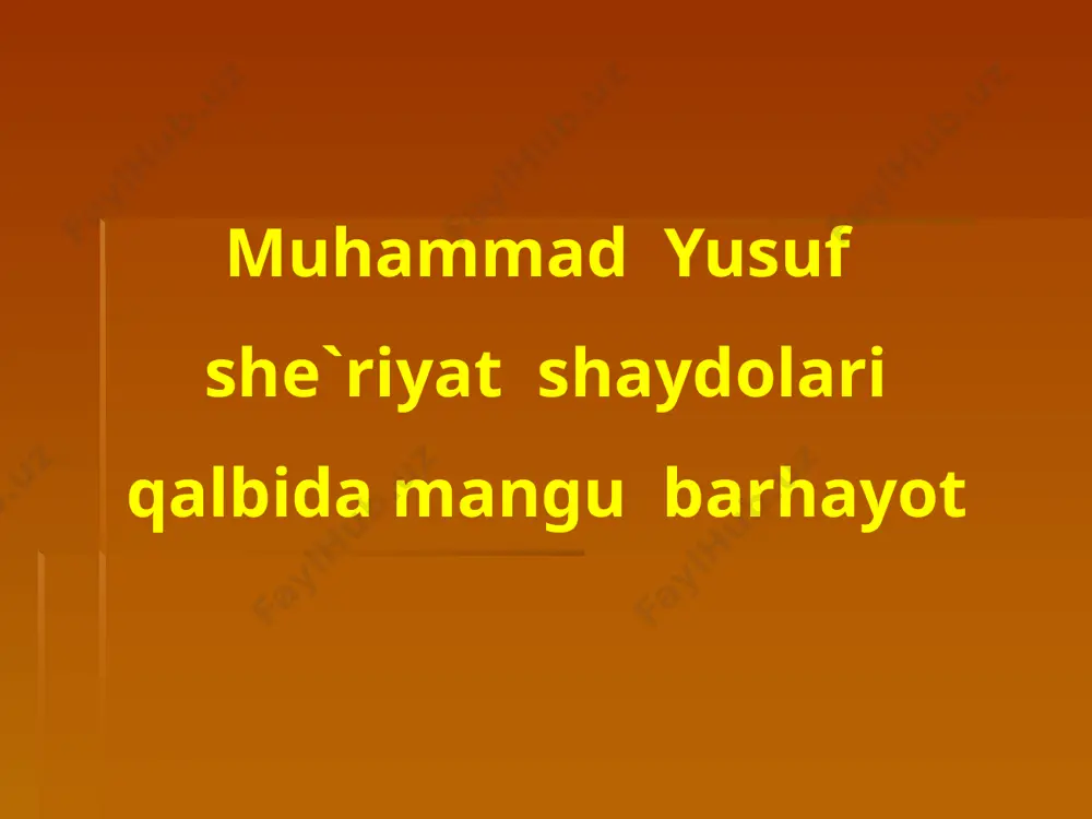 muhammad yusufni eslab(1) — PPTX