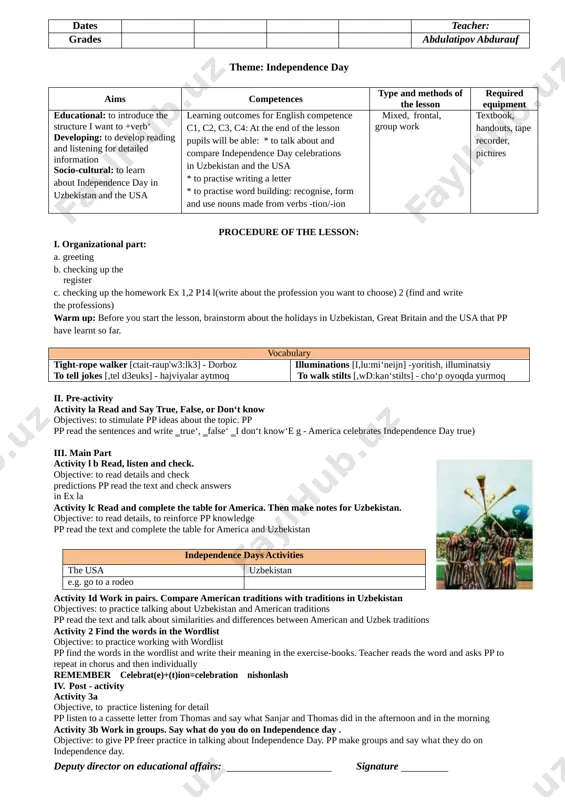 8 -sinf konspekt new — DOC