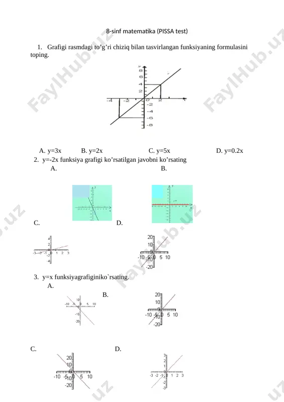 8-sinf pisa matematika — DOCX