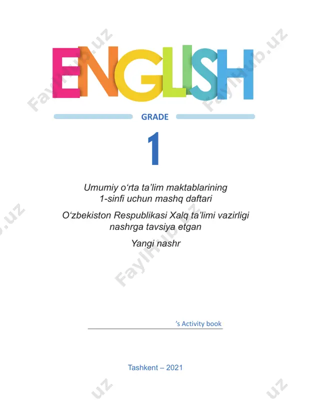 ingliz tili 1 daftar — PDF