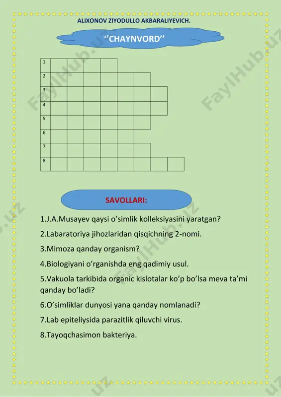 ''biologiya''chaynvordi 5-sinf. — PDF