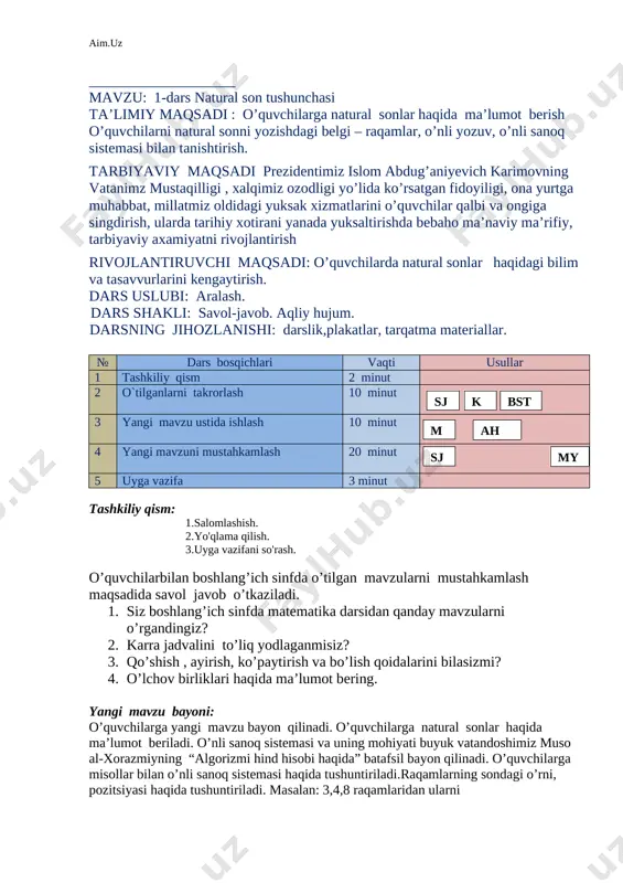 5_sinf_matematika_fanidan_konspekt — DOCX