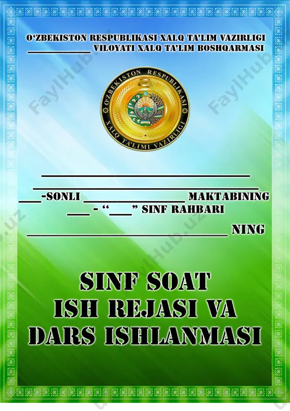 5-sinf sinf soati — DOC