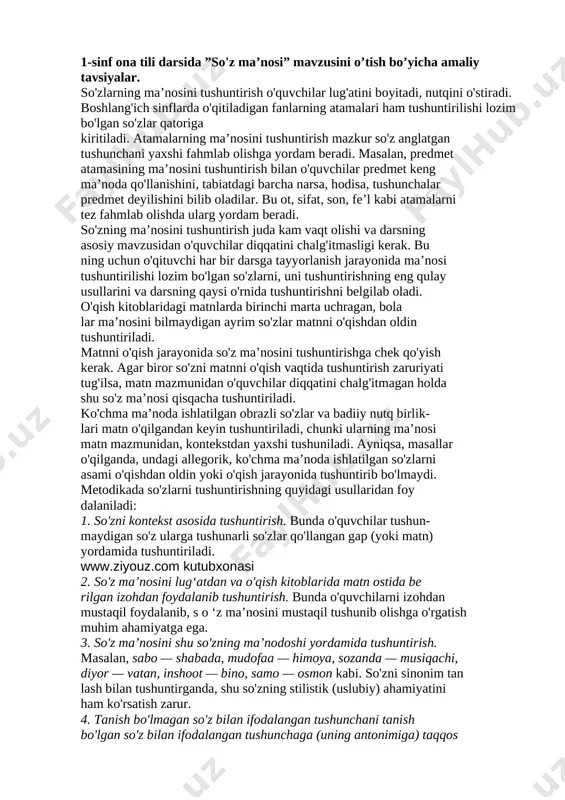 1_sinf_ona_tili_darsida_”so'z_ma’nosi” — DOCX