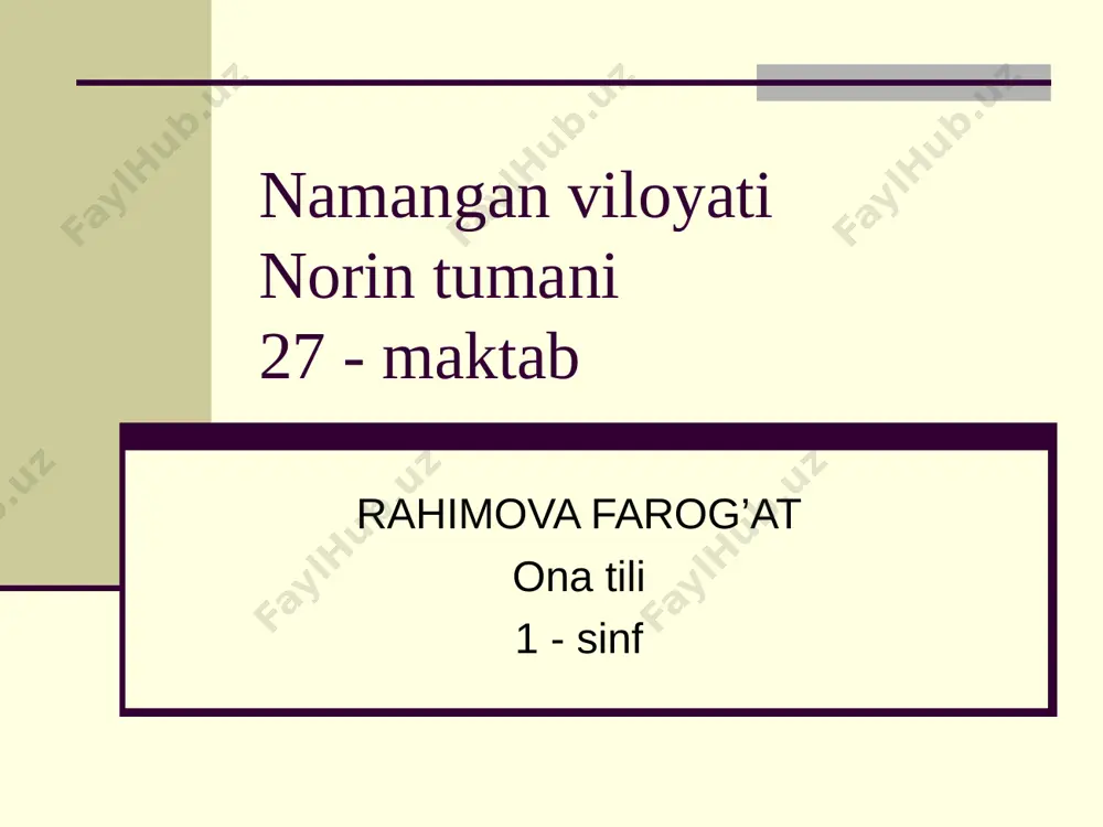 ona tili rahimova f — PPT