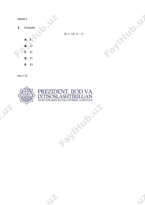 5-sinf matematika-saralash — PDF
