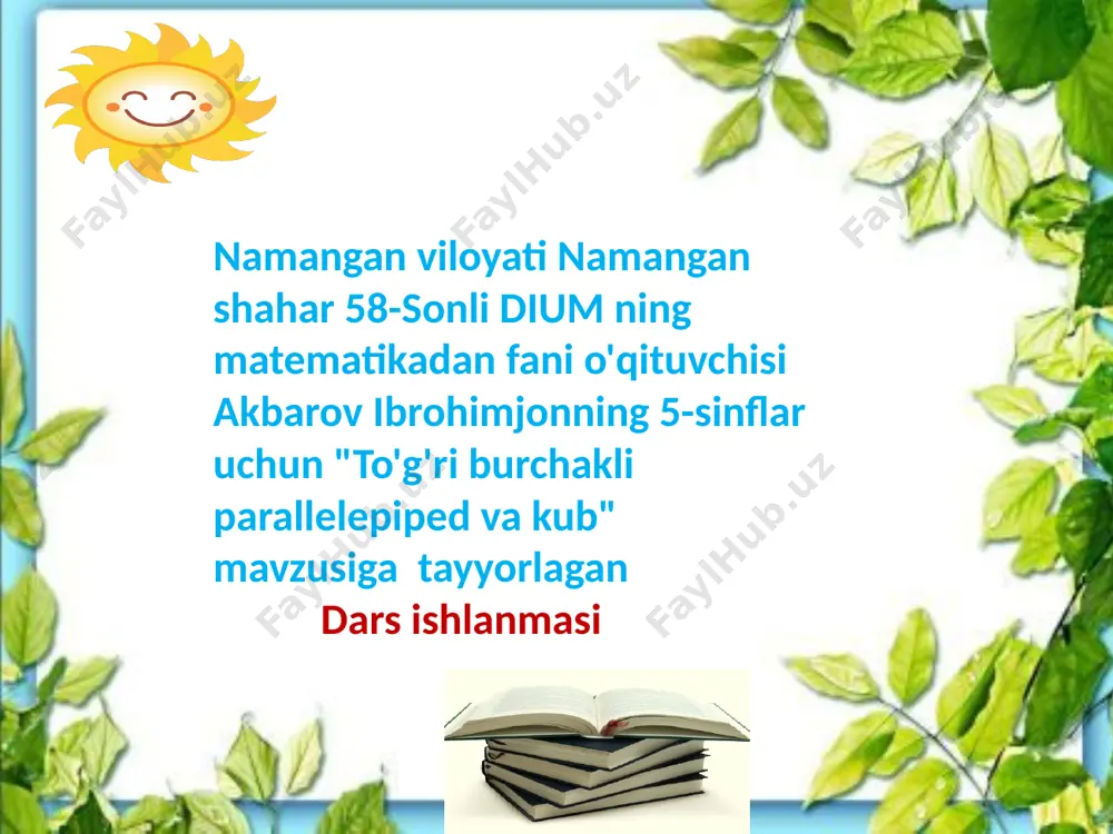 akbarov ibrohim — PPTX