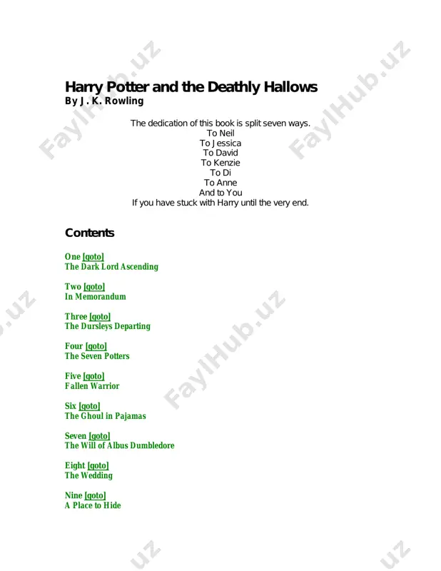 book 7 - harry potter and the deathly hallows — PDF