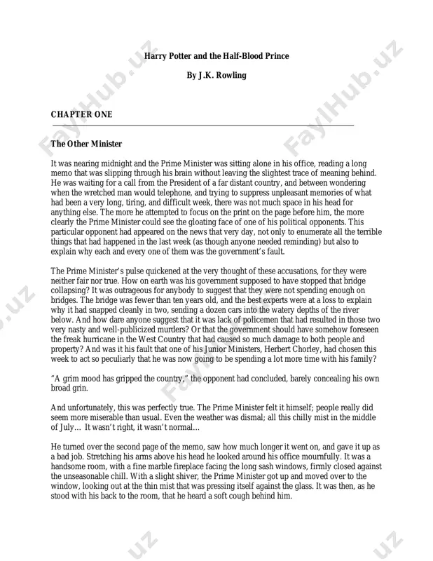 book 6 - harry potter and the half-blood prince — PDF