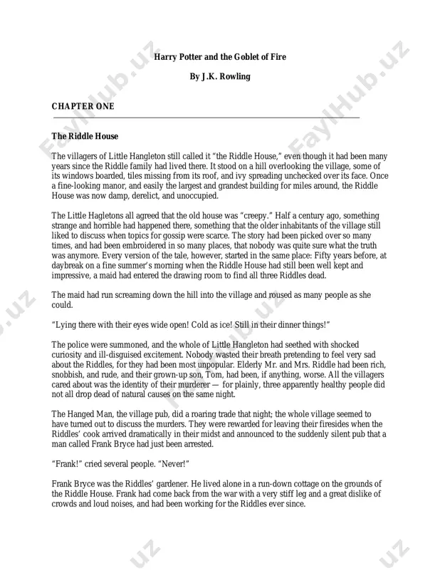 book 4 - harry potter and the goblet of fire — PDF