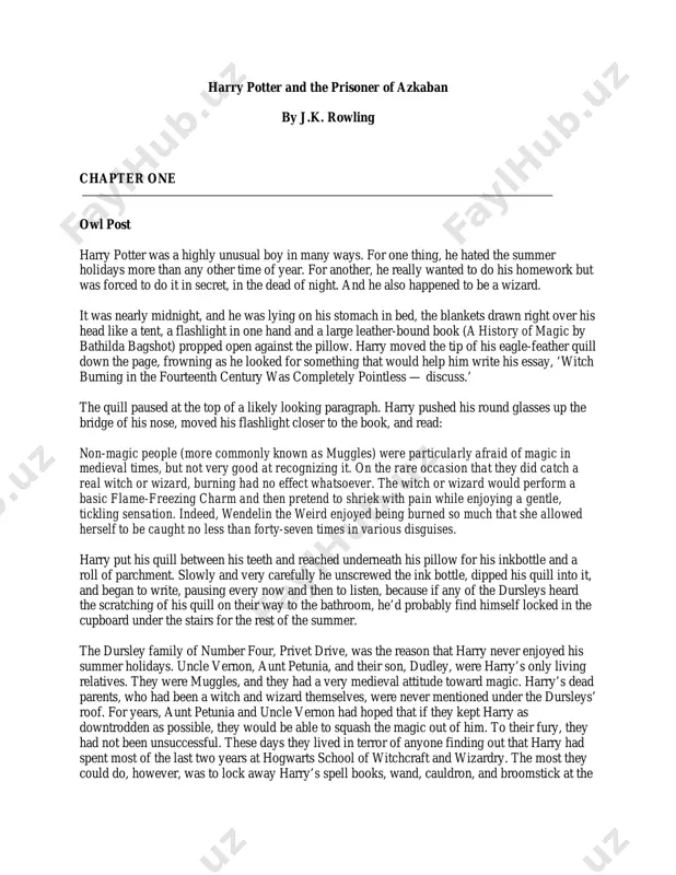 book 3 - harry potter and the prisoner of azkaban — PDF