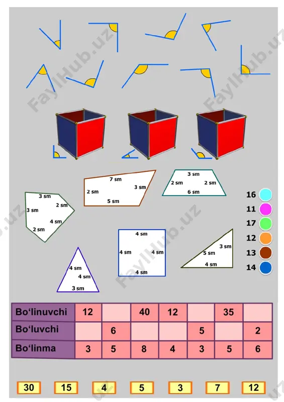 2-sinf tarqatmalar — DOCX
