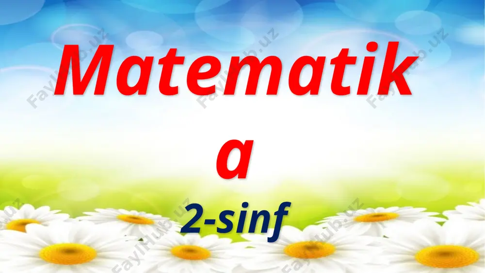 108-dars 2-sinf matematika — PPTX