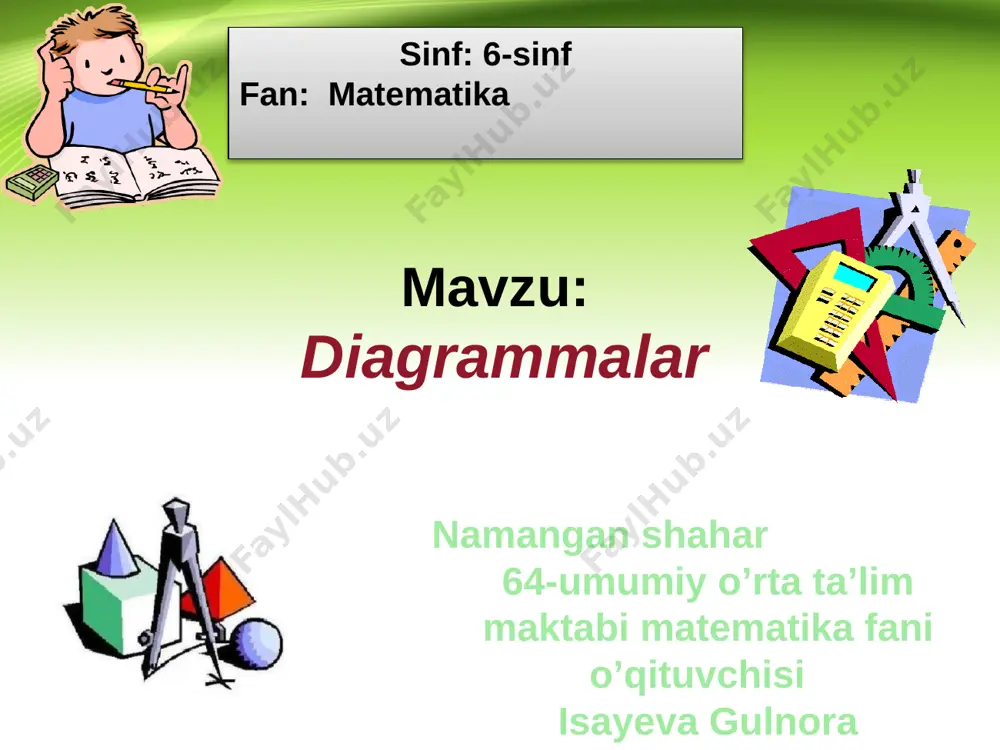 diagramma 6-sinf — PPTX