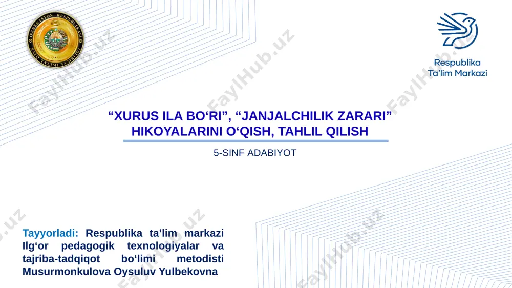 xurus ila bo'ri, janjalchilikning zarari — PPTX