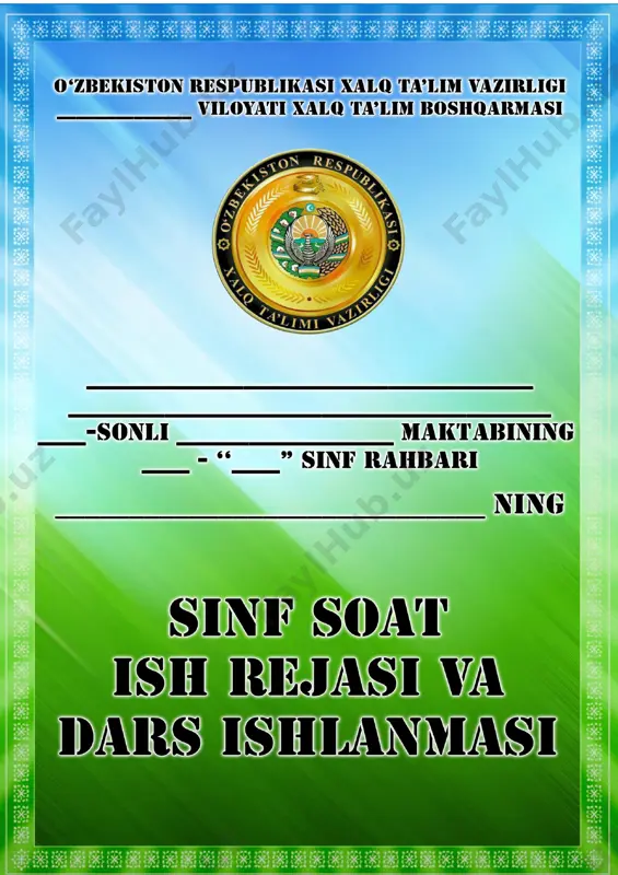 1-sinf sinf soati(1) — DOCX