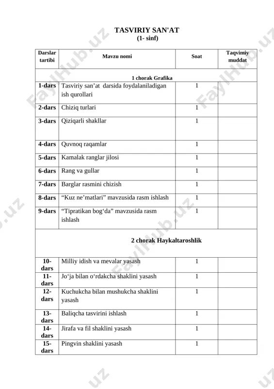 1-sinf tasviriy san'at.pdf — DOCX
