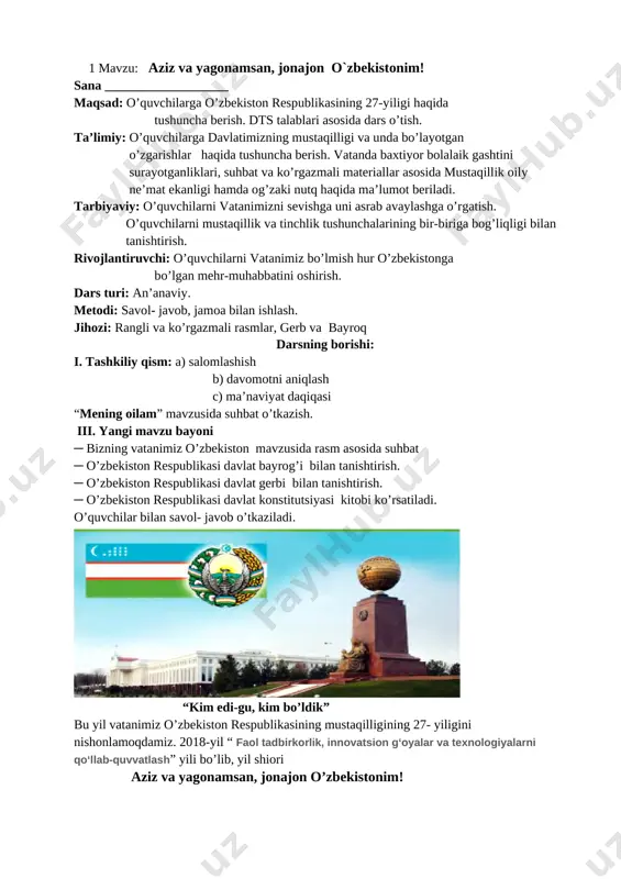 1-sinf alifbe konspekt yangi 2020 @zamonaviyustozlar — DOCX