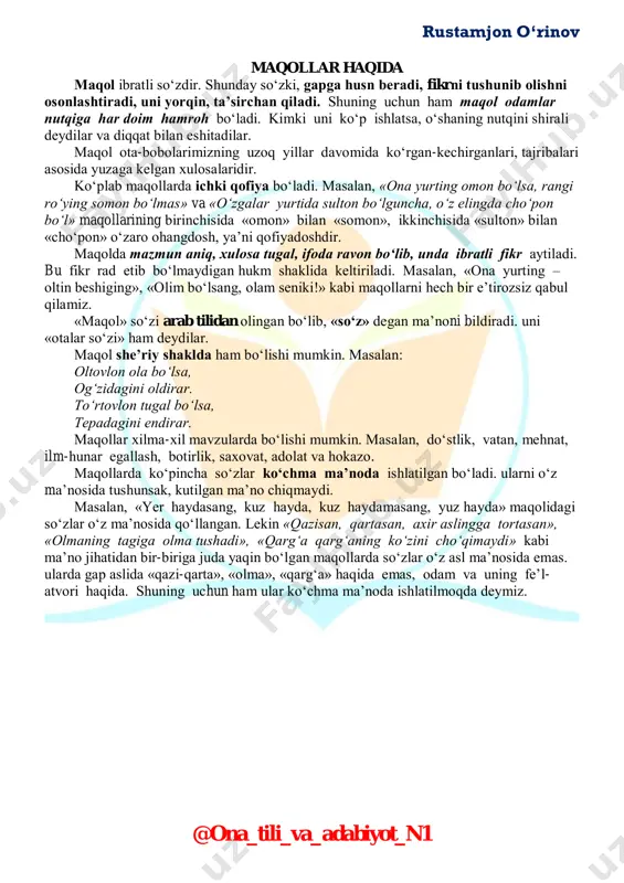 maqol & topishmoq — PDF