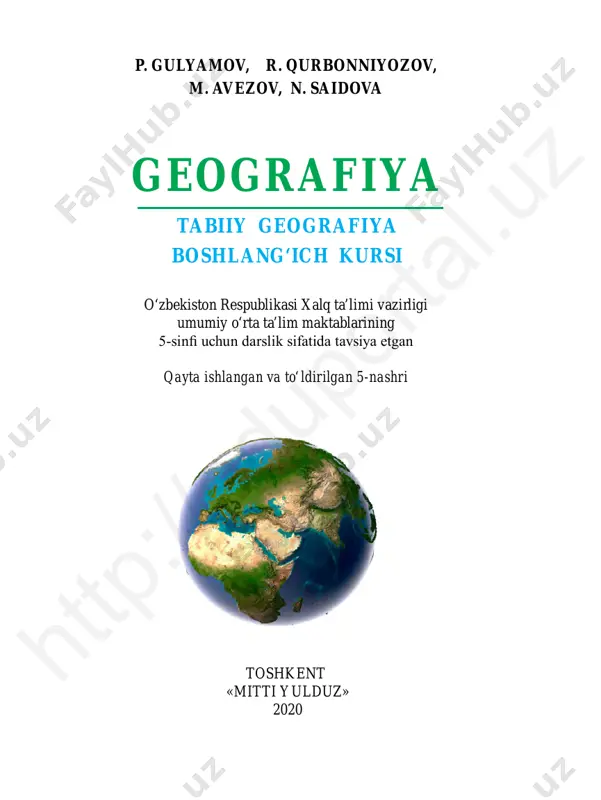 @kitob_darsliklar 5-sinf geografiya — PDF