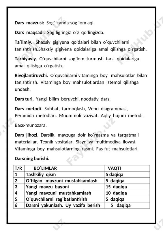sog`tanda sog`lom aql — DOCX