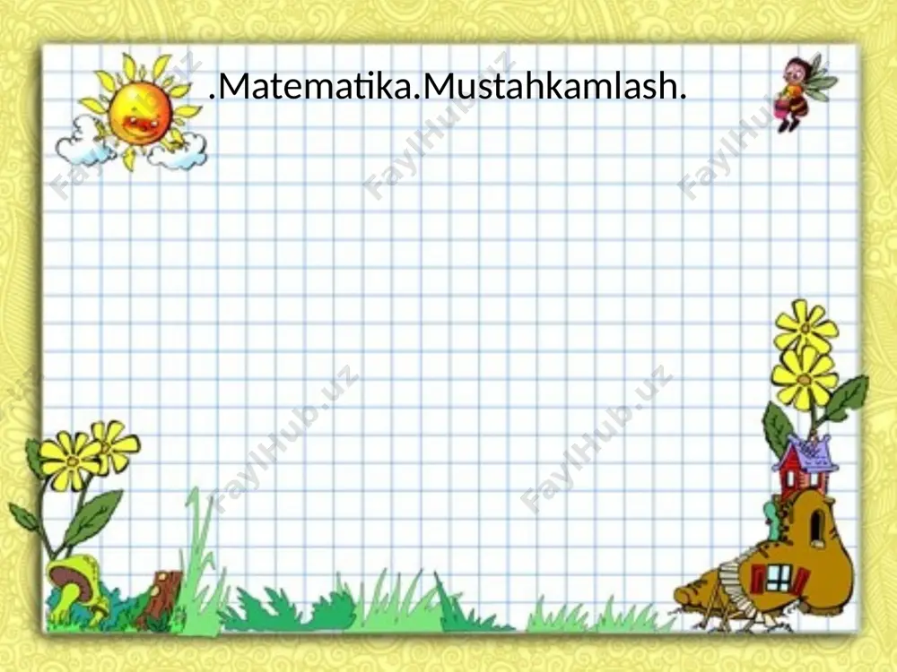1-sinf matematika 10.04.2020 — PPTX
