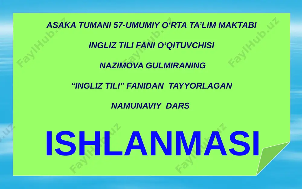 5-6 sinflar uchun slaydli ishlanma — PPTX