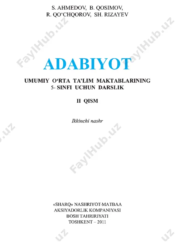adabiyot 5-2 [@darsliklar] — PDF