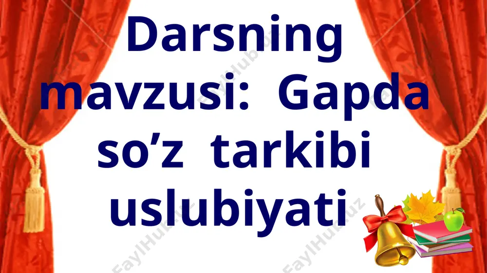 gapda so'z tarkibi uslubiyati — PPTX