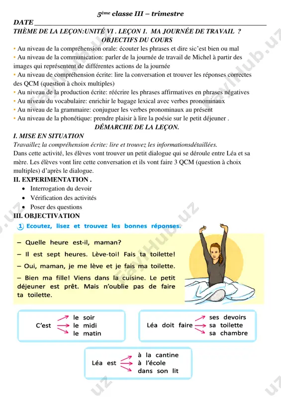 5-sinf fransuz tili iii-chorak — PDF