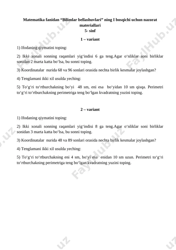 matematika_5-sinf — DOCX