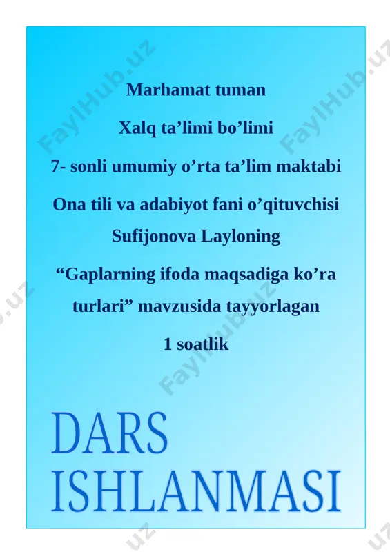 gap ifod 5sinf — DOCX