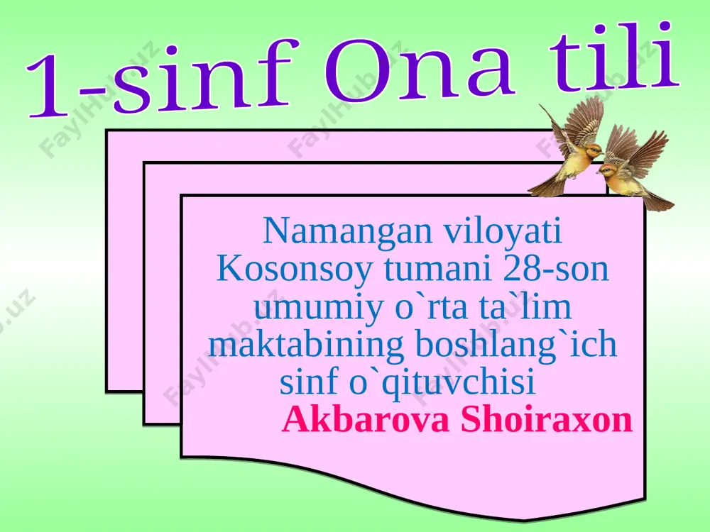 akbarova shiora — PPT