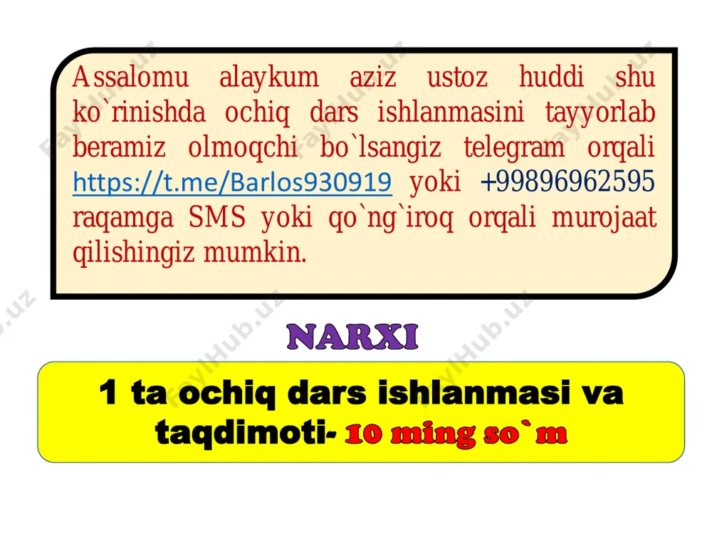 ochiq dars ishlanma shoh va shoir — PDF