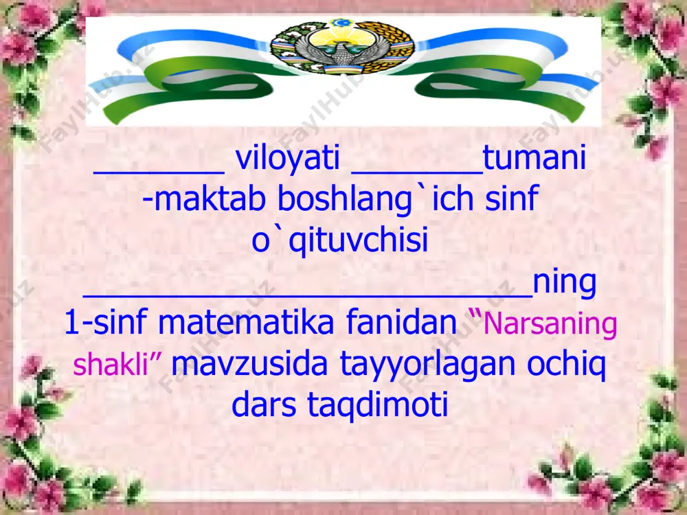 1-matematika_3-chorak_narsaning shakli — PDF