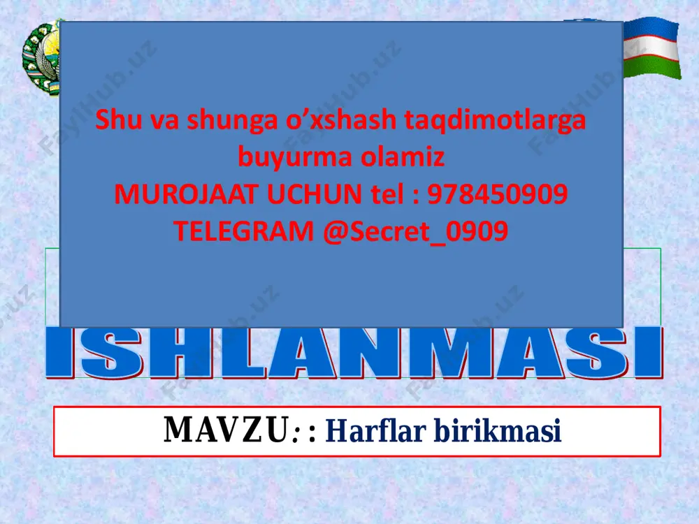 1_sinf_ona_tili_fanidan_harflar_birikmasi_konvertirovan — PDF