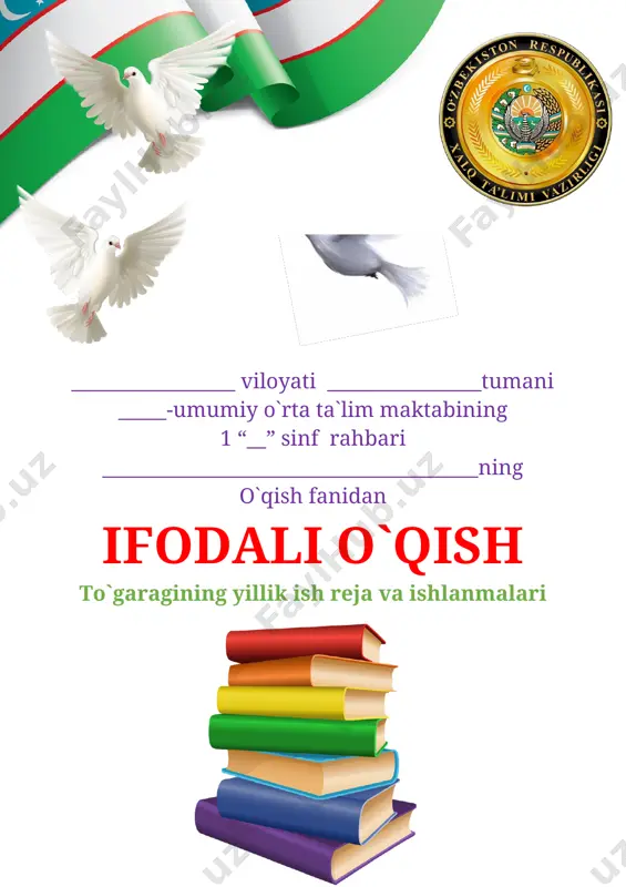 1 sinf ifodali o`qish to`garak 2020-2021 yil 34 soatlik — DOCX