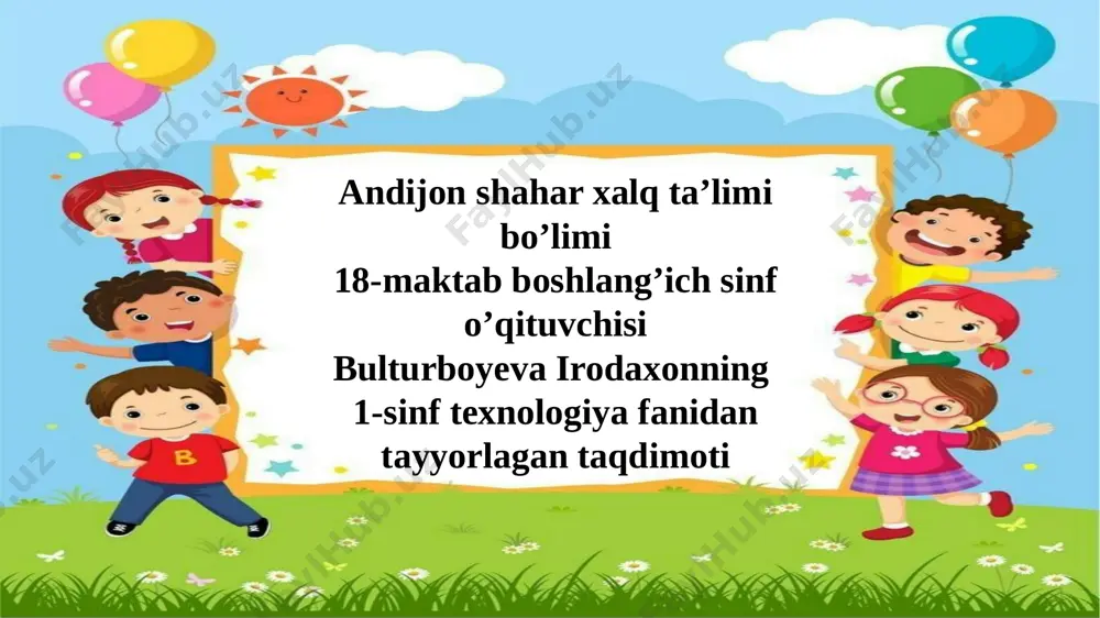1-sinf mehnat bulturboyeva irodaxon — PPTX