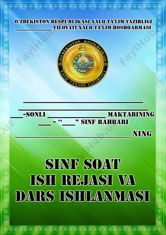1-sinf sinf soati — DOCX