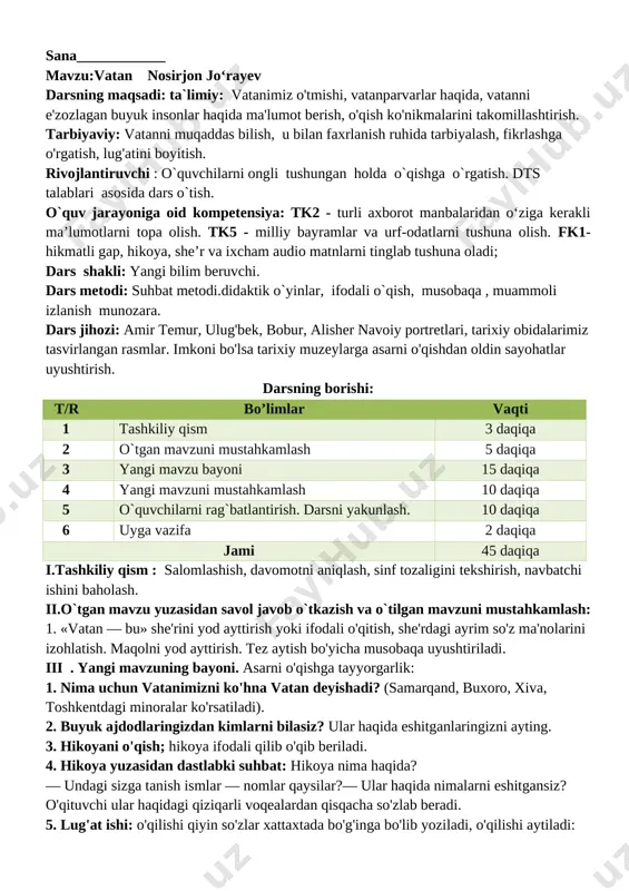 1-sinf o'qish iii-chorak — DOCX