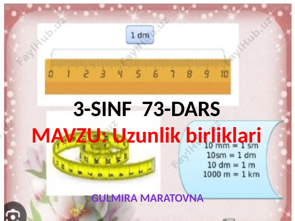 3-sinf 73-dars — PPTX