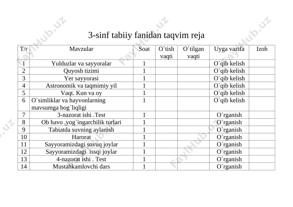 3-sinf tabiiy fan — DOCX