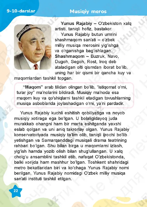 musiqiy savodxonlik_3-sinf_uzbek 9-13 darslik — PDF