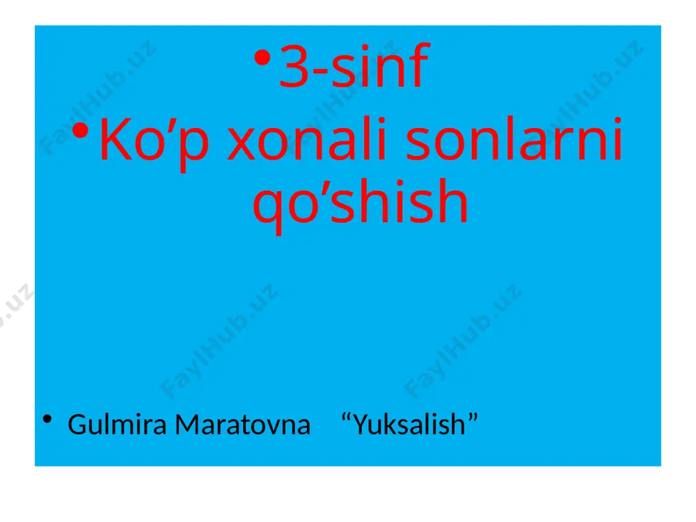 3-sinf 16-dars — PPTX