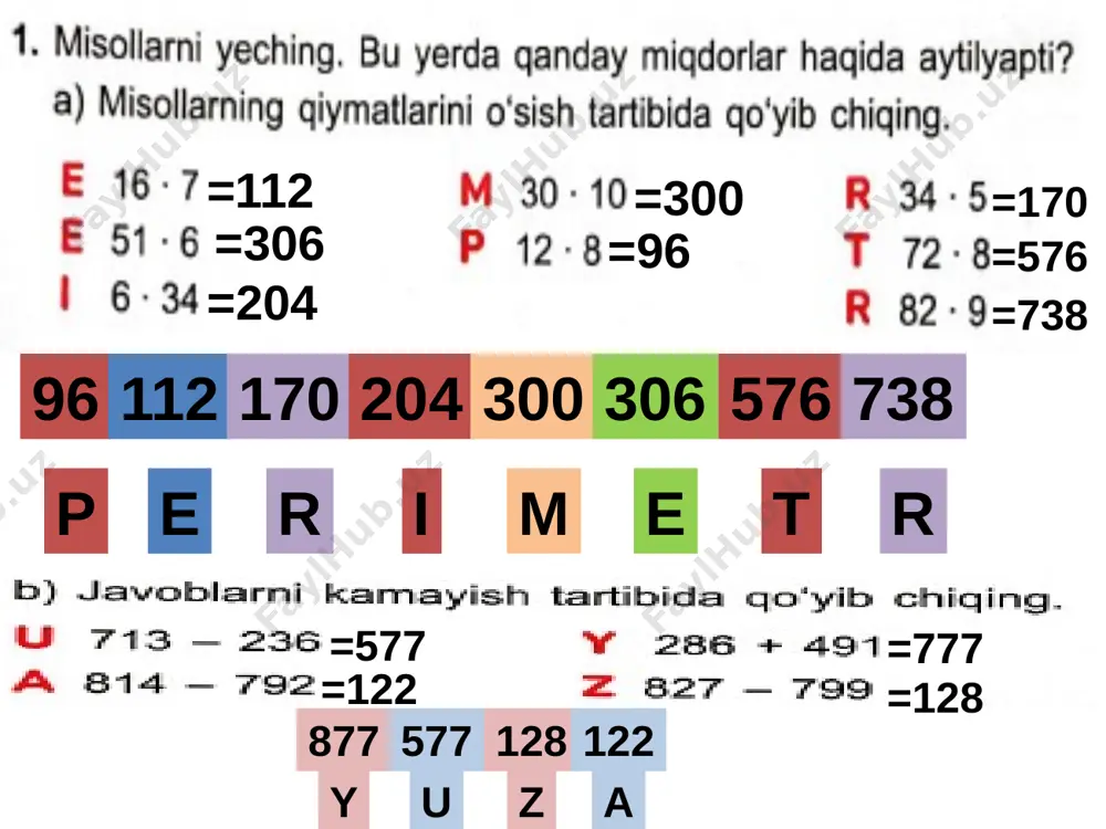 3-sinf matematika 9-dars — PPTX