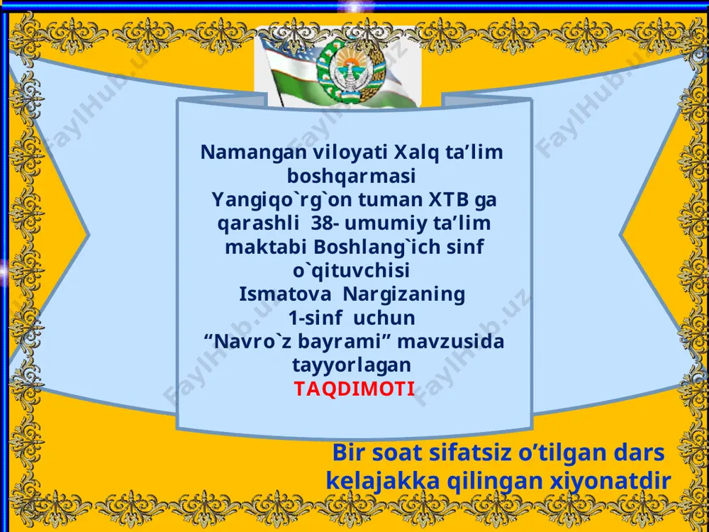 navro`z bayrami — PPT
