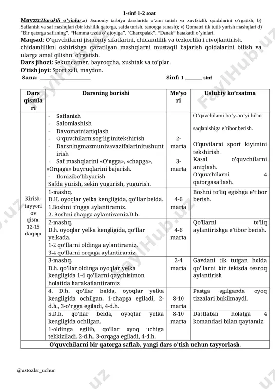1_sinf_jismoniy_tarbiya_fanidan_yill — DOCX