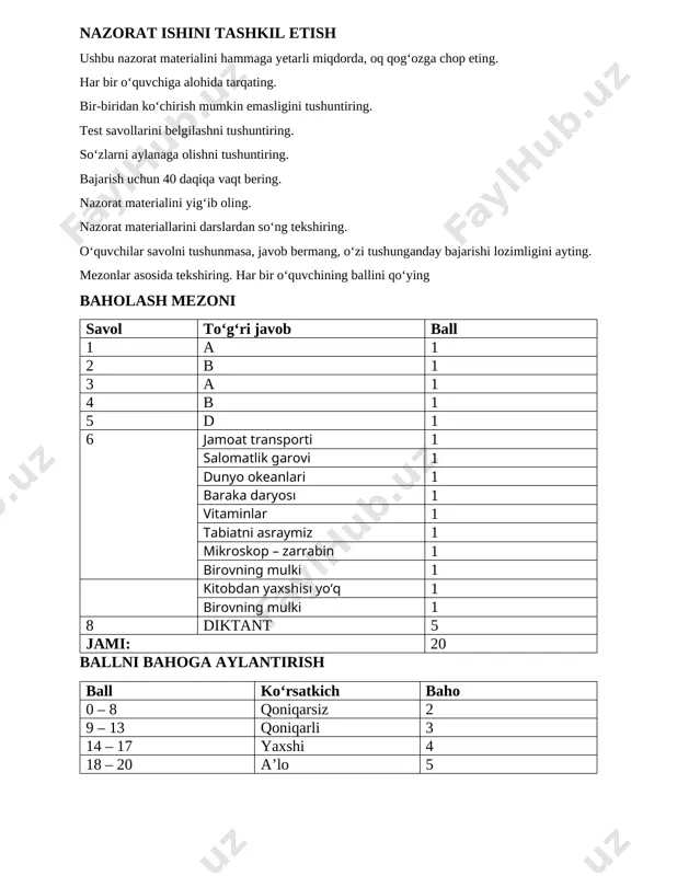 oʻtoʻs_3_12-nazorat-ishi-oʻqituvchi-uchun — DOCX