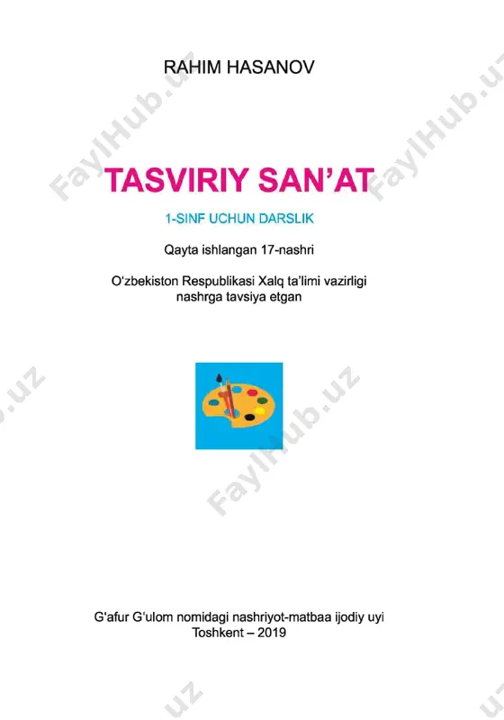 2019_tasviriy-sanat-ozbek tilida_@talim_obrazovaniye — PDF